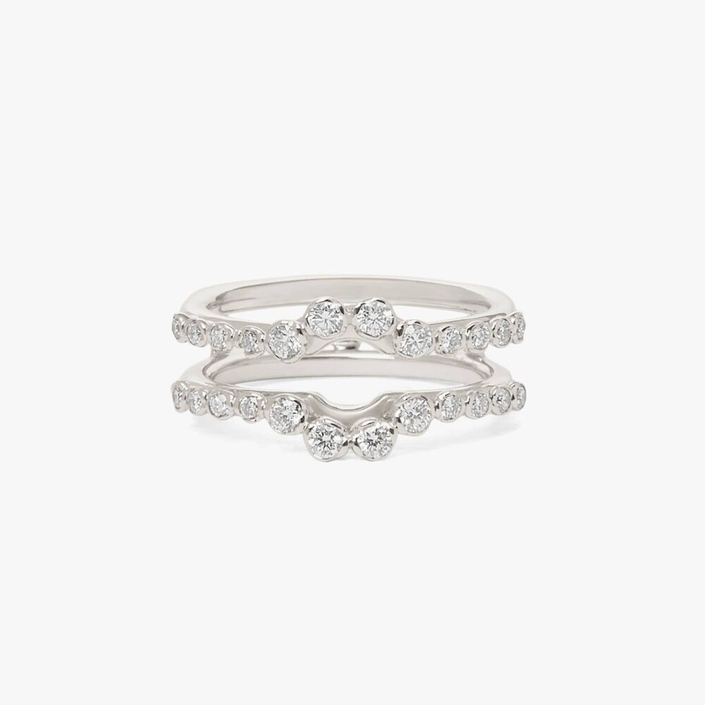 Marguerite 18ct White Gold Diamond Ring Jacket | Annoushka jewelley